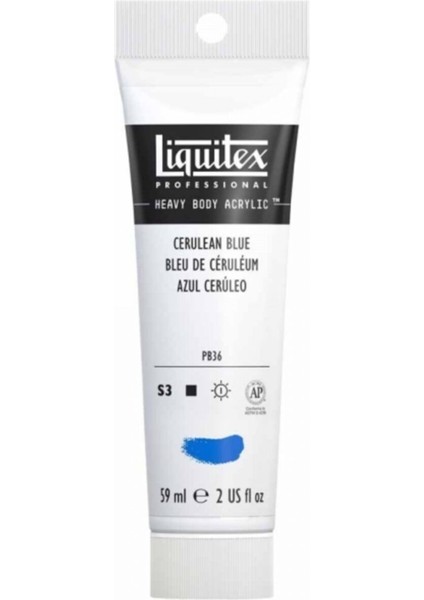 Professional Heavy Body Akrilik Boya 59ML Cerulean Blue 164 S3