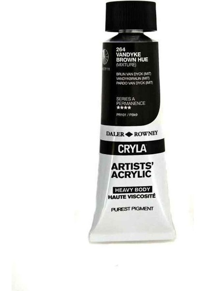 Cryla Heavy Body Artists' Akrilik Boya 75ML N:264 Vandyke Brown Hue