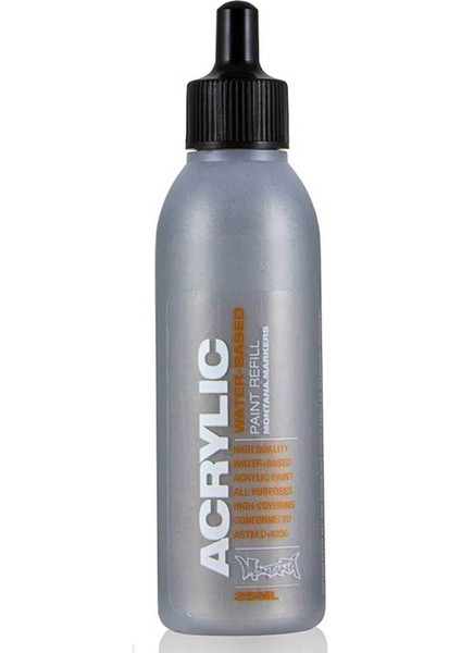 Acrylic Refill 25ML Silver Matt M1100 Akrilik Boya Mürekkebi