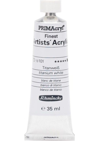 Primacryl Artist Akrilik Boya 35 ml Seri 1 101 Titanium White