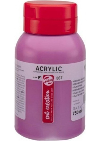 Talens Art Creation Akrilik Boya 750 ml Permanent Red Violet 567