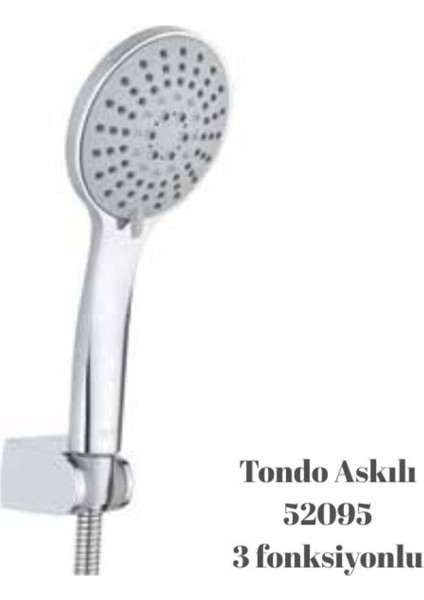 Tondo Askılı Duş Seti (3 Fonksiyonlu)