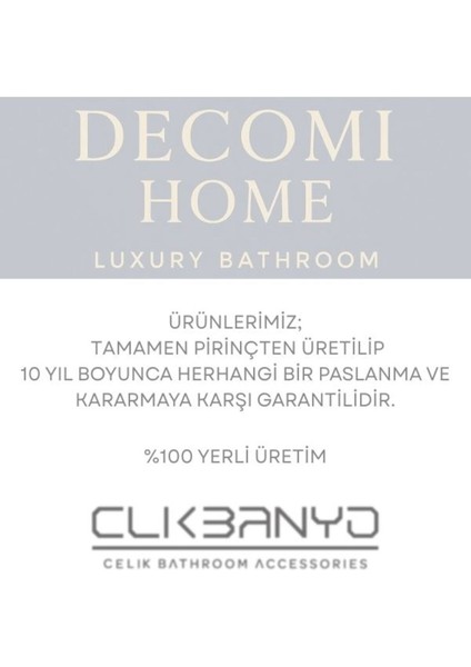Bella Uzun Havluluk 40CM (10 Yıl Paslanmaz Garantili)