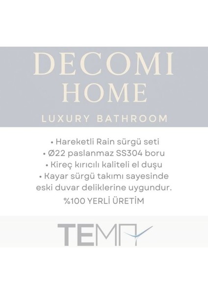 Dinamik Bianco Sürgülü Duş Seti fiyatları