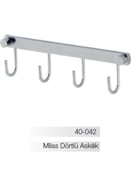 Bella Milas Dörtlü Askılık (10 Yıl Paslanmaz Garantili)