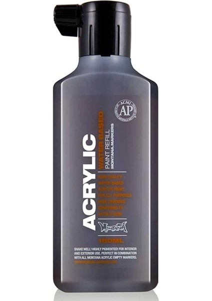 Acrylic Refill 180ML Shock Brown Dark S6020 Akrilik Boya Mürekkebi