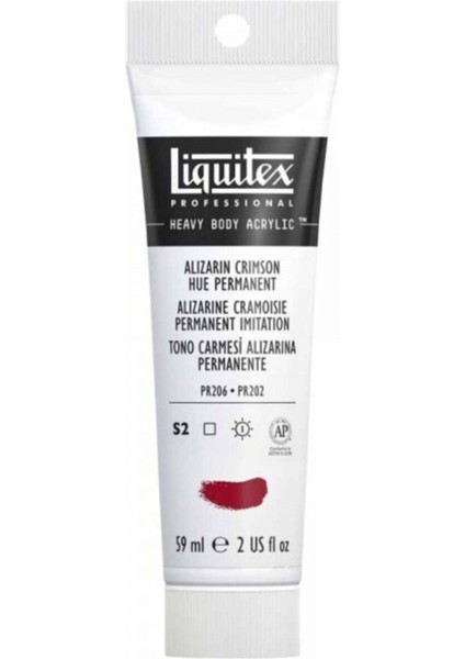 Professional Heavy Body Akrilik Boya 59ML Alizarin Crimson Hue Permanent 116 S2