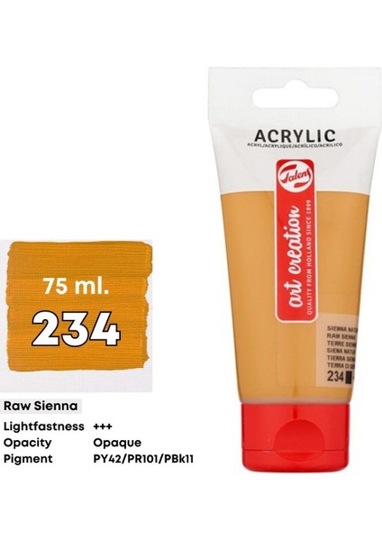 Art Creation Akrilik Boya 75ML 234 Raw Sienna fiyatları