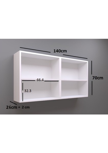 140LIK Üst Modül, Mutfak Dolabı, Çok Amaçlı Dolap, Kiler Dolabı fırsatları