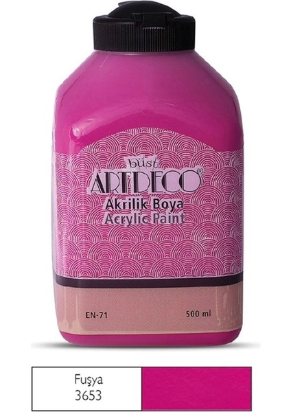 070L-3653 Akrilik Boya 500 Ml. Fuşya