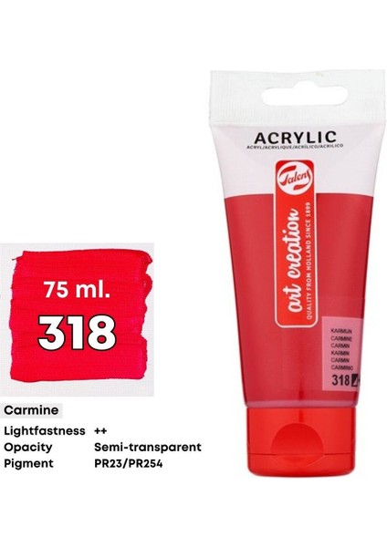 Art Creation Akrilik Boya 75ML 318 Carmine