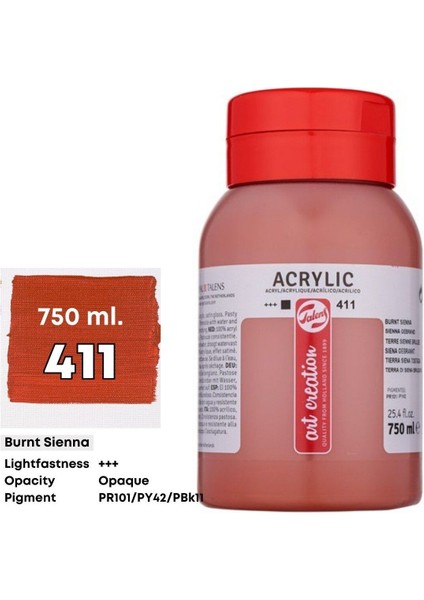 Art Creation Akrilik Boya 750ML 411 Burnt Sienna