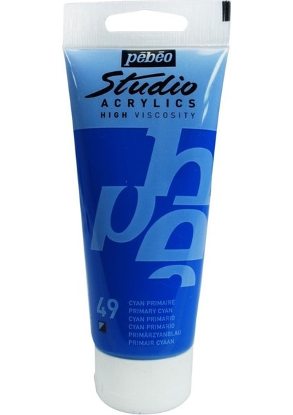 Primary Cyan Studio Akrilik Boya - 100ML - N:49 modelleri