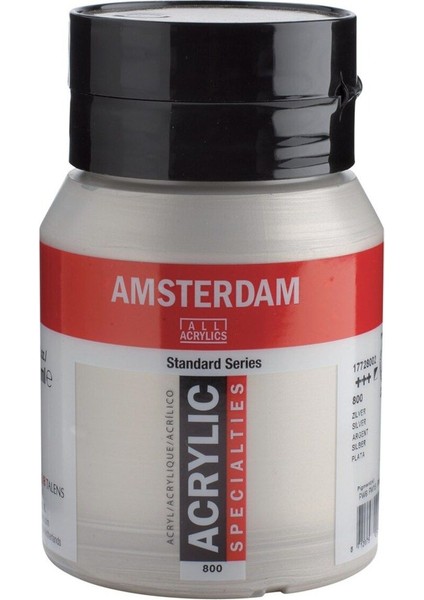 Amsterdam Akrilik Boya 500ML. N:800 Silver