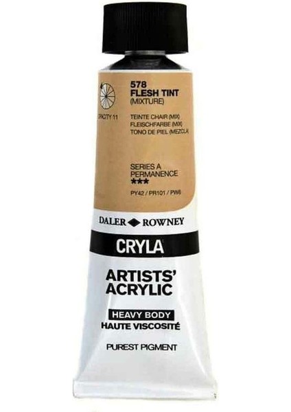 Cryla Heavy Body Artists' Akrilik Boya 75ML N:578 Flesh Tint