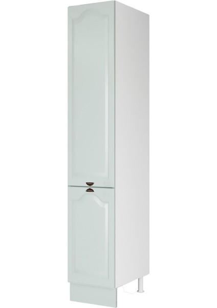 40 cm Greena Boy Dolabı, Çok Amaçlı Yeşil Modern Mdf Boy Dolabı