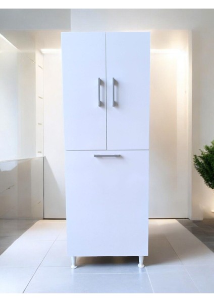 Azzuri Furniture Çok Amaçlı Banyo Kiler Çamaşır Sepetli Dolap
