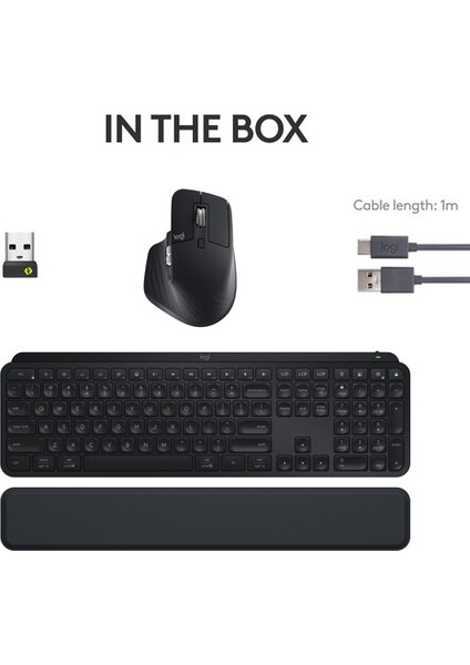 Mx Keys S Ingilizce Q Kablosuz Klavye Mx Master 3s Kablosuz Mouse Siyah