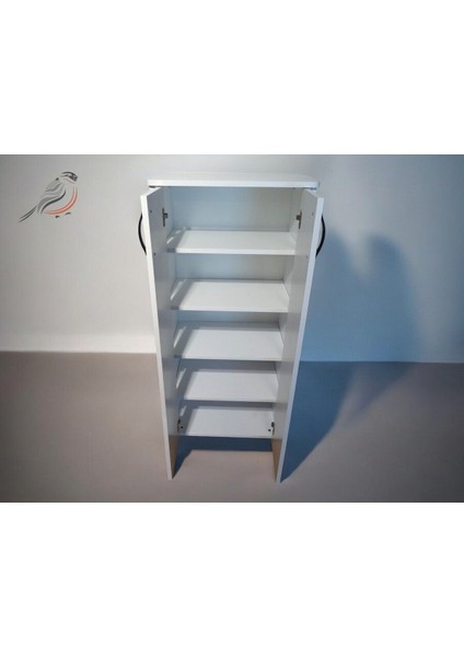 2 Kapaklı 5 Raflı Çok Amaçlı Dolap - Mutfak Dolabı - Banyo Dolabı - Kiler Dolabı