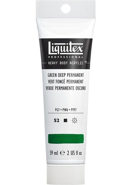 Professional Heavy Body Akrilik Boya 59ML Green Deep Permanent 350 S2