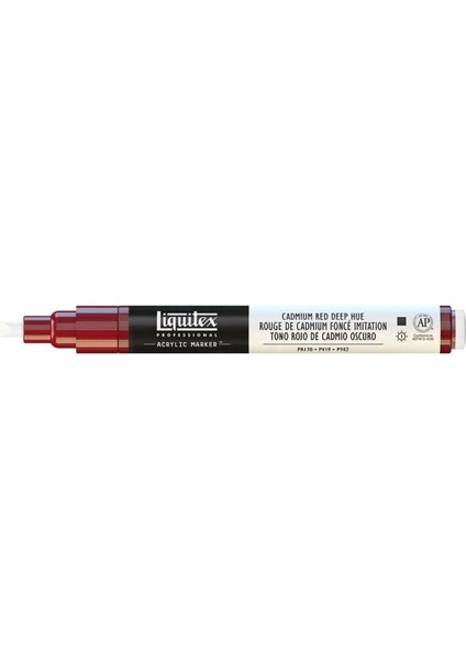 Professional Akrilik Markör Ince Uç 2mm Cadmium Red Deep Hue 311