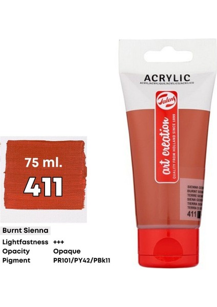 Art Creation Akrilik Boya 75ML 411 Burnt Sienna