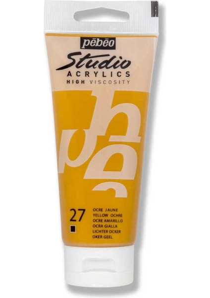 Studio Akrilik Boya 100ML 831-27 Yellow Ochre