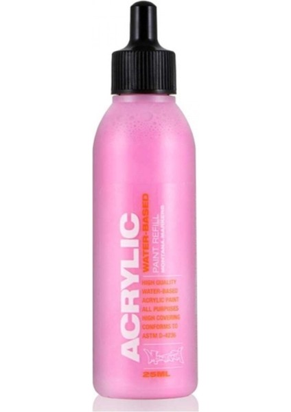 Acrylic Refill 25ML Akrilik Boya Mürekkebi - Shock Pink Light S4000