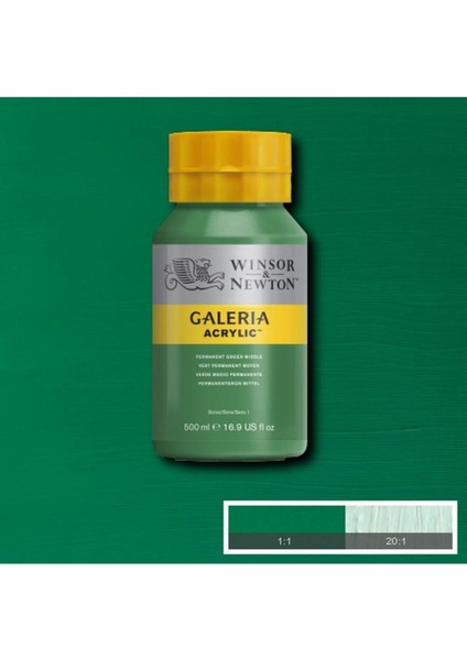 Galeria Akrilik Boya 500ML - Permanent Green Middle 484