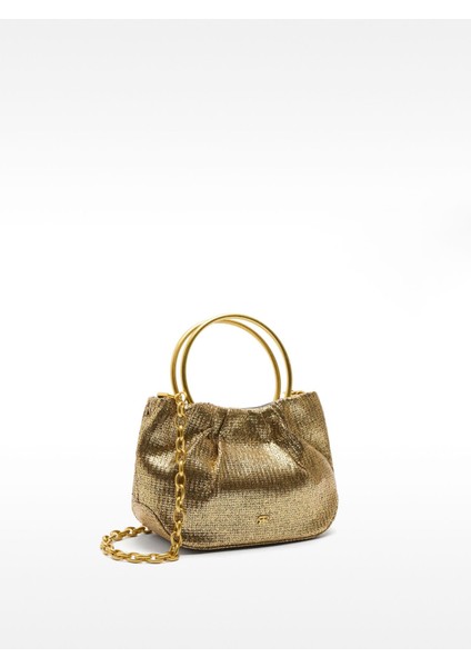 Metalik Party Clutch Çanta