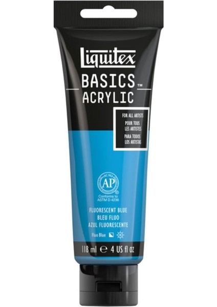 Basics Akrilik 118ML - Fluorescent Blue N:984