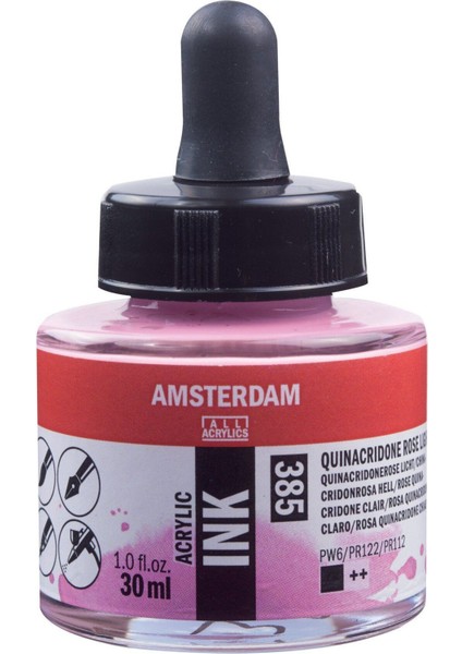 Sıvı Akrilik Mürekkep Boya 30ML 385 Quinarose