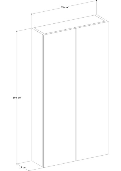Kapaklı 4 Raflı Ince Banyo Dolabı, Çok Amaçlı Raflı Ince Kapaklı Dolap, Mdf