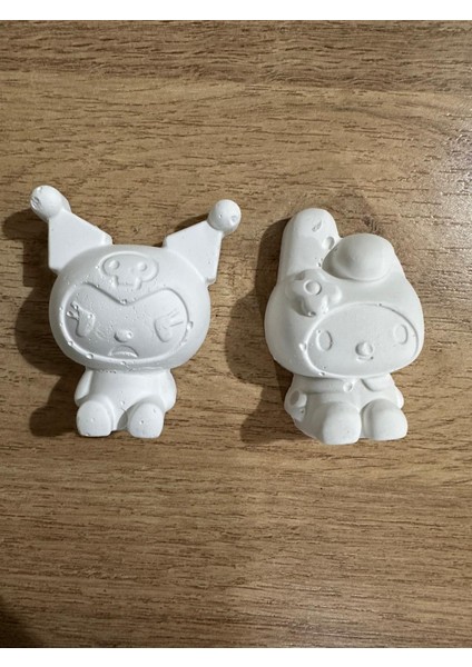 Kuromi Karakter Taş Boyama 3D Eğitici Boyama Set 2 Adet