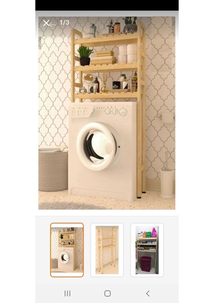 Banyo Düzenleyici Banyo Rafı Ahşap Dolap