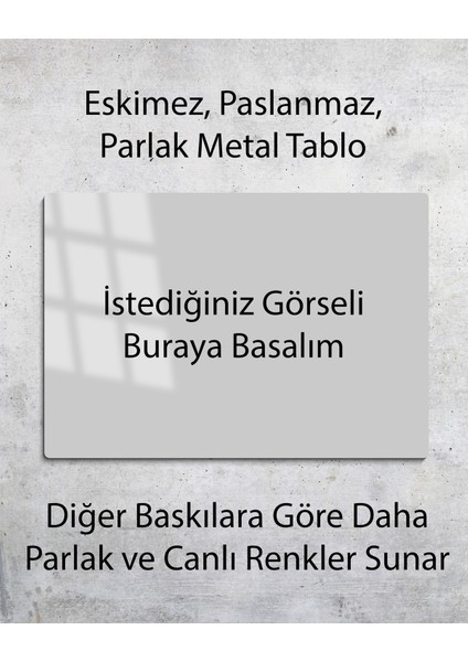Kişiye Özel Metal Tablo 15 x 20