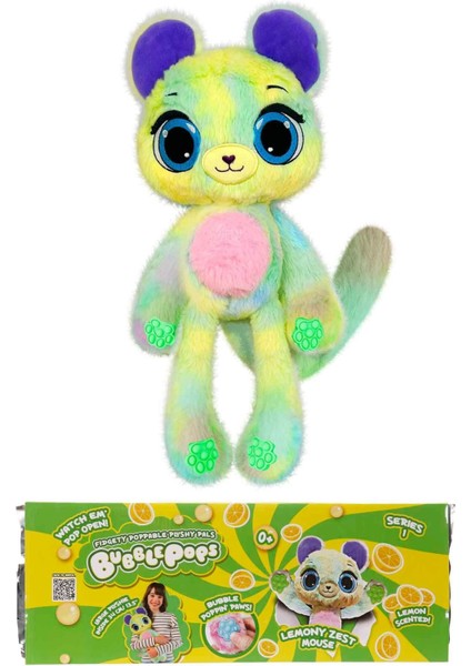 Bubble Pops Lemony Zest Mouse: Kokusuyla Büyüleyen Şişme Peluş Fare!