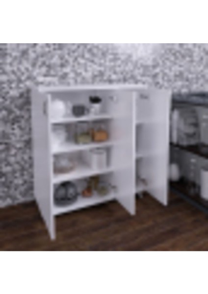 Beyaz Multi Çok Amaçlı Dolap, Ayakkabılık, Kiler Dolabı, Mutfak Dolabı modelleri