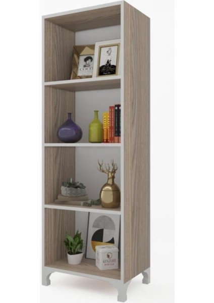 Kitaplık Tuğçe 148*040*020 Crd Ayaklı Mutfak Dolabı Banyo Ofis Ayakkabılık Kiler