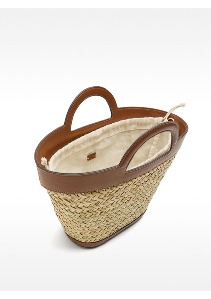 Çapraz Askılı Rafya Tote Çanta M fırsatları