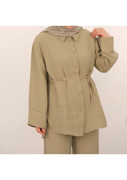 Bayan Yeşil Renk Tesettür Takım modelleri