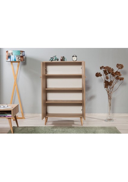 Multibox Natural Dolap Ahşap Ayak