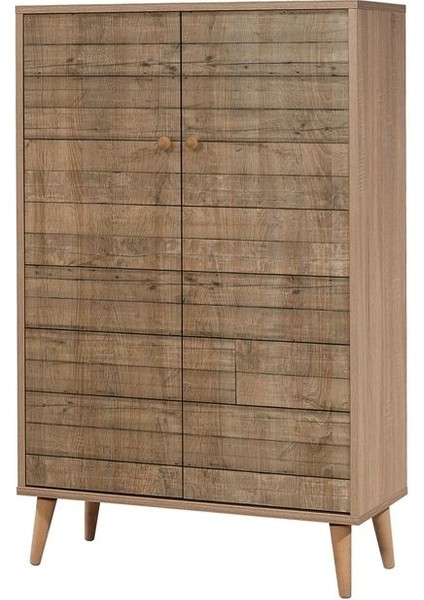 Multibox Natural Dolap Ahşap Ayak