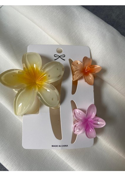 Lotus Toka 3 Lü Set Şık Renk ve Model Sarı-Oranj-Pembe