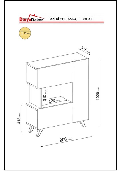 Bambi Çok Amaçlı Dolap modelleri
