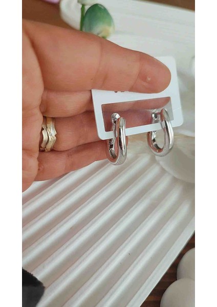 Çelik Burgu Model Halka Küpe Yeni Sezon Trend Model indirimleri