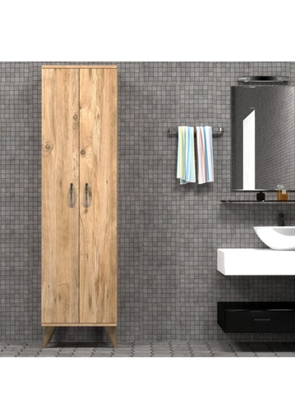 2 Kapılı 49CM Banyo Dolabı Çam - BDL0102