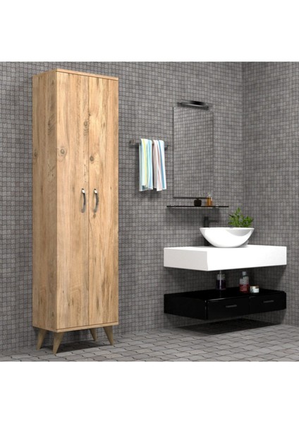 2 Kapılı 49CM Banyo Dolabı Çam - BDL0102