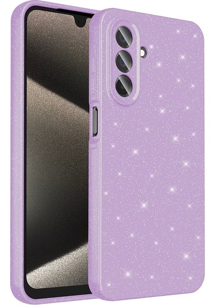 Samsung Galaxy A26 Uyumlu Kılıf Kamera Korumalı Simli Lüks Koton Kapak