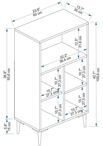 Sanimas 5 Raflı Kapaklı Çok Amaçlı Mutfak Dolabı, Beyaz - Sanimas indirimleri